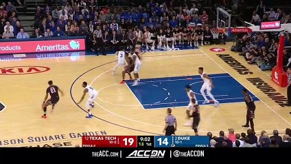 Texas Tech vs. Duke Basketball Highlights (2018-19)