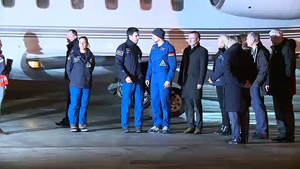 German astronaut arrives home in Cologne after 197 days on ISS