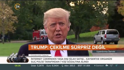 Trump: Çekilme sürpriz değil