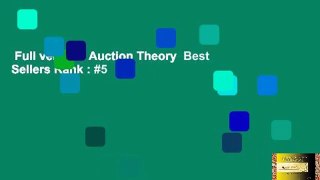 Full version  Auction Theory  Best Sellers Rank : #5