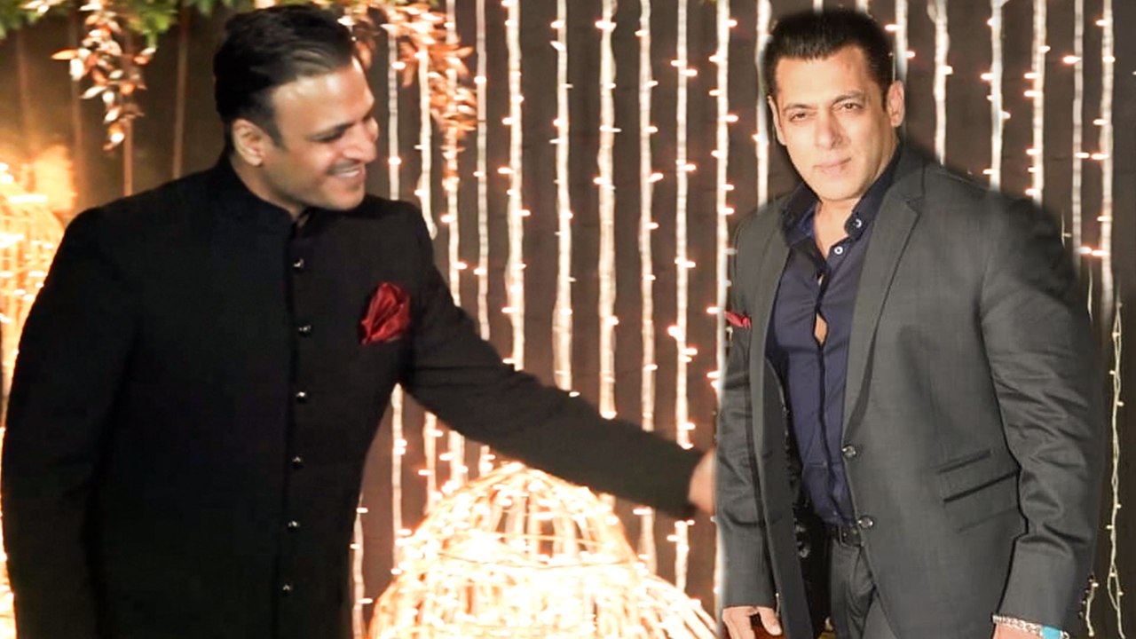 SHOCKING Salman Khan And Vivek Oberoi Party At Priyanka Chopra Nick Jonas Mumbai Reception