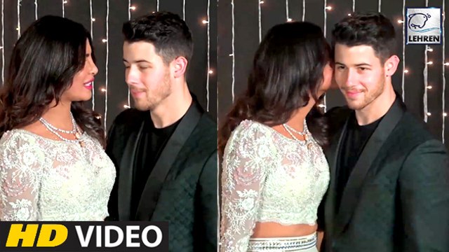Priyanka Chopra Kisses Nick Jonas At Wedding Reception In Mumbai