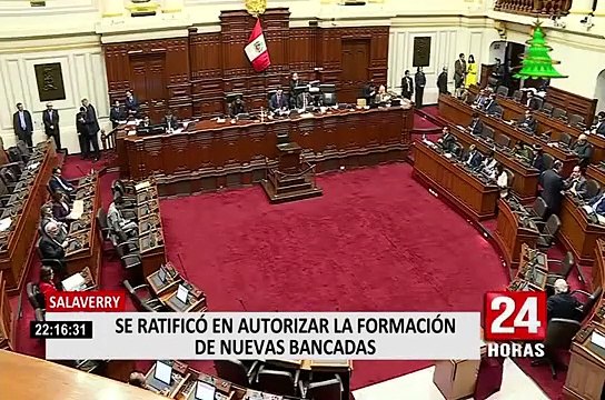 Congreso: tensión se agudiza entre Salaverry y fujimoristas tras aprobación para formar nuevas bancadas