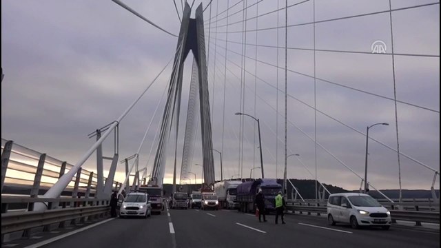Yavuz Sultan Selim Köprüsü'nde trafik kazası - İSTANBUL