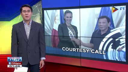 Miss Universe Catriona Gray, nag-courtesy call kay Pangulong Duterte