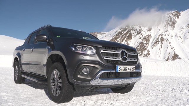 Mercedes-Benz X 350d 4MATIC Design in grey - Driving Event Hochgurgl 2018