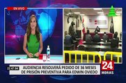 Declaran infundado pedido de prisión preventiva para Edwin Oviedo