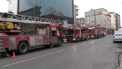 Küçükçekmece’de  korkutan yangın