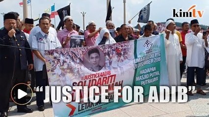 "Justice for Adib" - NGOs gather to call for Waytha's sacking