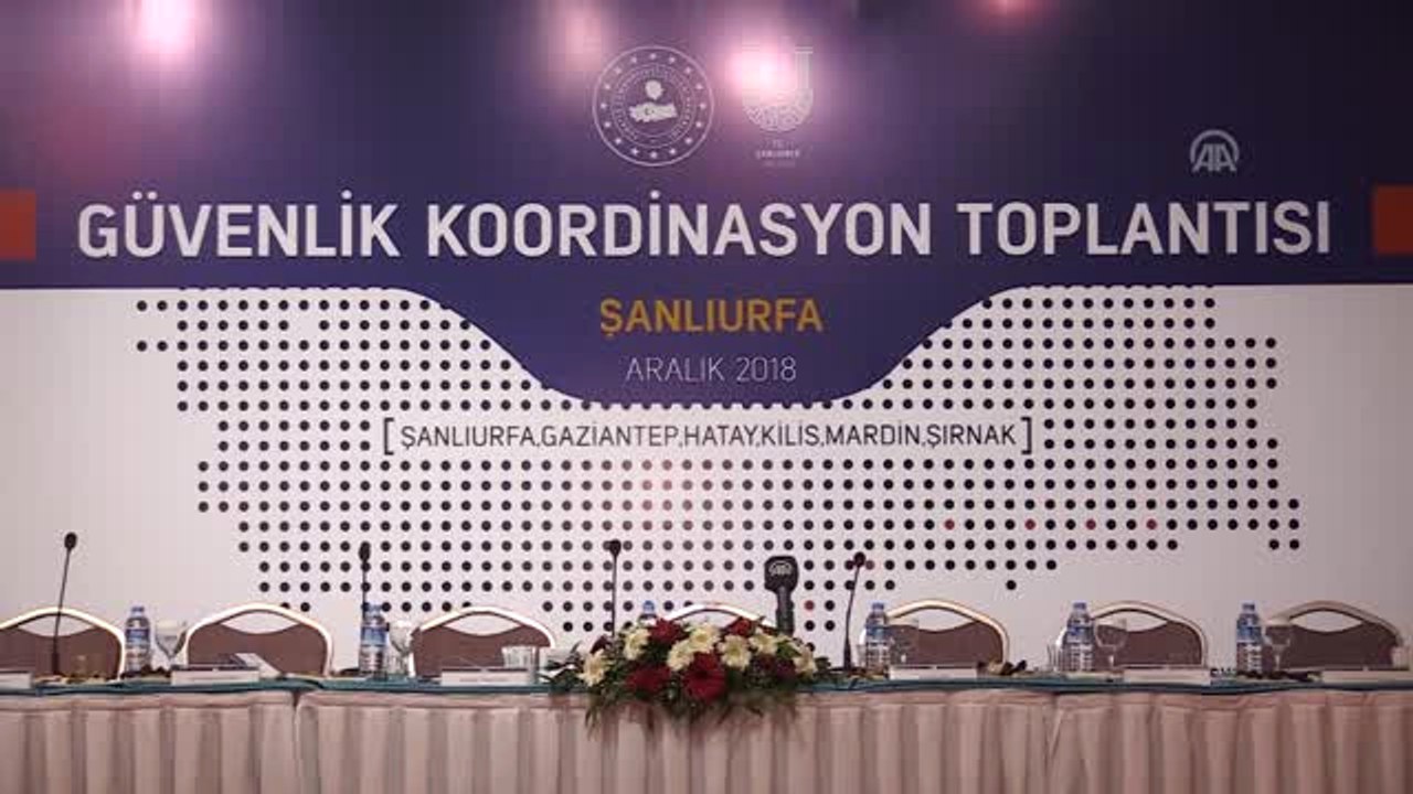 Şanlıurfa'da "Güvenlik Koordinasyon Toplantısı"