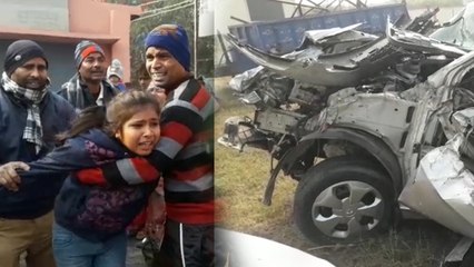 VIDEO: घने कोहरे और धुंध की भेंट चढ़ीं 4 जानें, नैनीताल-बरेली 4 लेन हाईवे पर ट्रक में घुसी टाटा कार