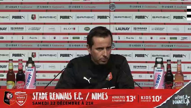 J19. Stade Rennais F.C. / Nimes : conférence de presse