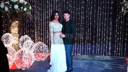 Priyanka Chopra and Nick Jonas Grand Entry at Wedding Reception Party