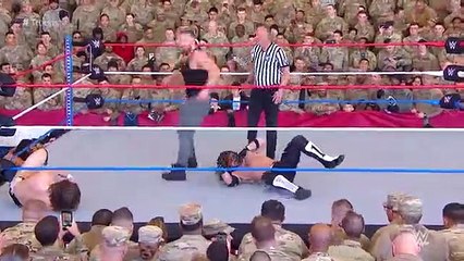 Styles & Rollins vs Bryan & Ambrose WWE Tribute to the Troops Dec 20 2018