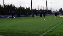 Último entrenamiento del Celta en 2018 antes de visitar al Barcelona