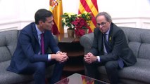 Reunión de Sanchez y Torra en Pedralbes