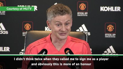 Download Video: I didn't think twice when United came calling - Solksjaer