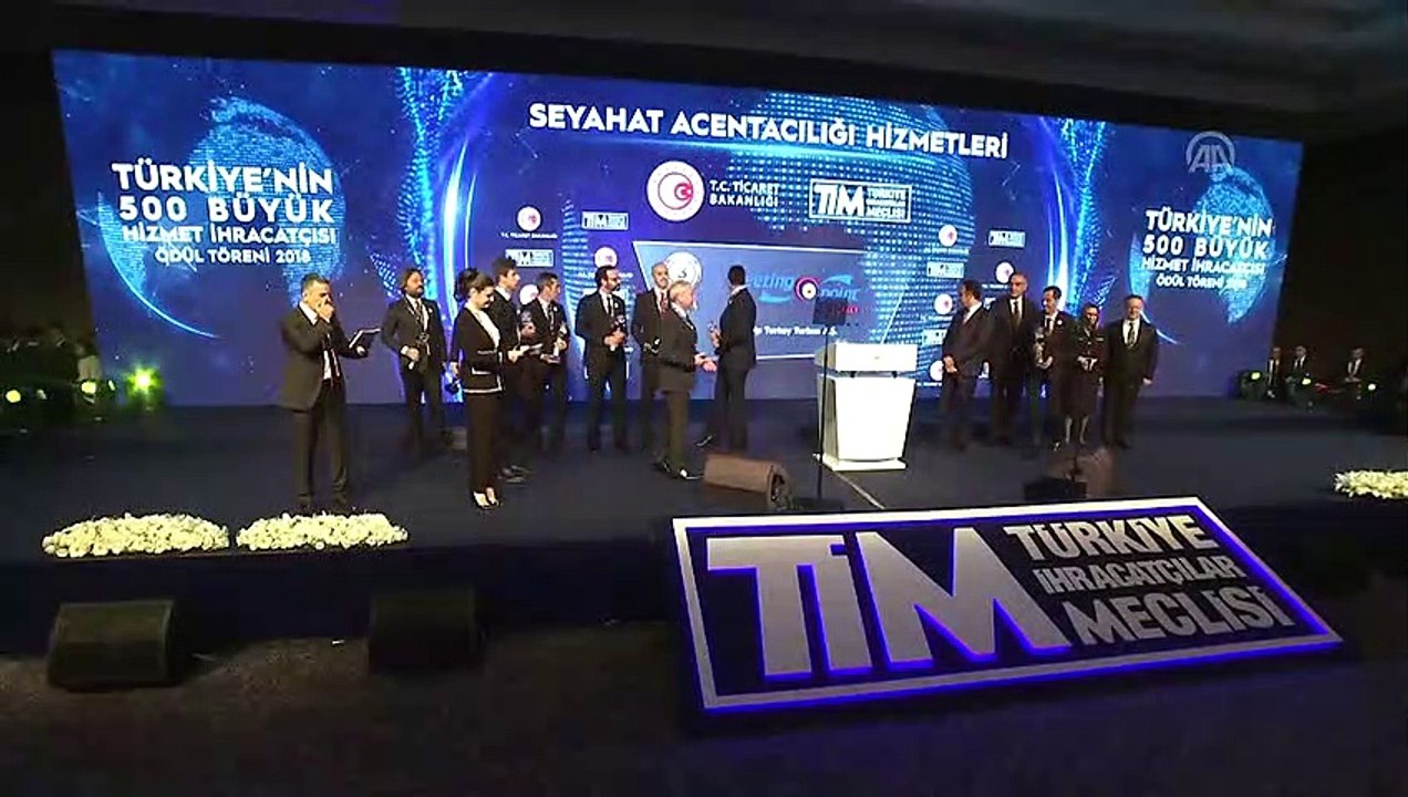 Türkiye’nin 500 Büyük Hizmet İhracatçısı Ödül Töreni - Seyahat Acentacılığı Hizmetleri - İSTANBUL