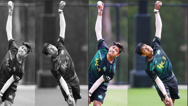 Nepal's spinner Sandeep lamichhane bowls with both hand | वनइंडिया हिंदी