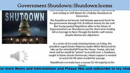 Government Shutdown: Shutdown looms
