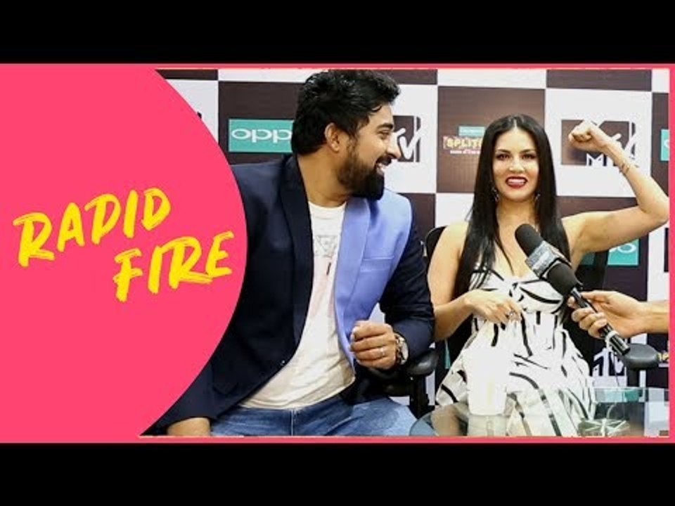 Sunny Leone and Rannvijay Singha play fun rapid fire game