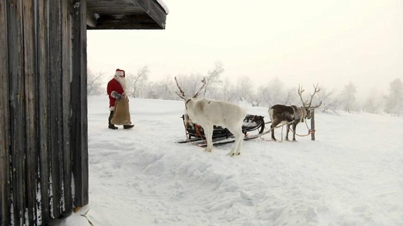 Der Weihnachtsmann ist unterwegs