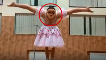 خدعة بصرية لراقصة باليه برأسين تخيف الجهور