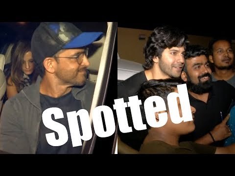 Hrithik Roshan and Varun Dhawan spotted at PVR Juhu