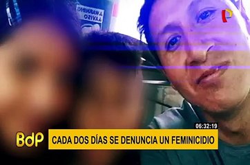 Cada dos días se registra un feminicidio en el país