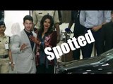 Nick Jonas and Priyanka Chopra spotted at Mumbai airport