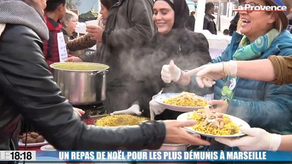 Le 18:18 - La belle histoire : un repas de Noël préparé par des réfugiés syriens pour les plus démunis à Marseille