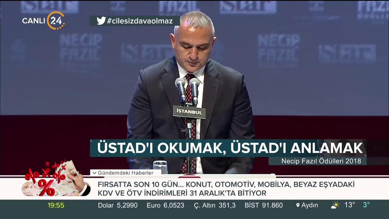 Necip Fazıl Ödülleri 2018