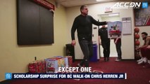 Scholarship Surprise For BC Walk-on Chris Herren Jr.