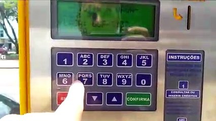 Parquímetro com defeito gera reclamação de internauta no Centro