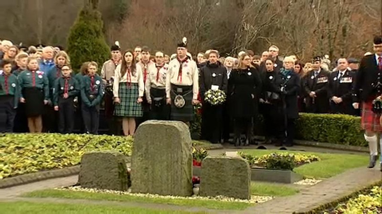 Gedenkfeier für den Anschlag bei Lockerbie vor 30 Jahren