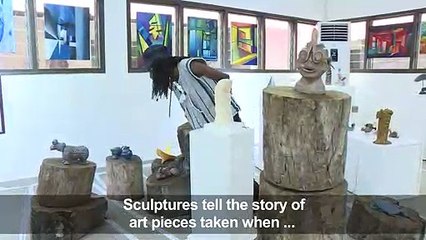 Talking sculptures for a "ghost collection" in Abidjan museum