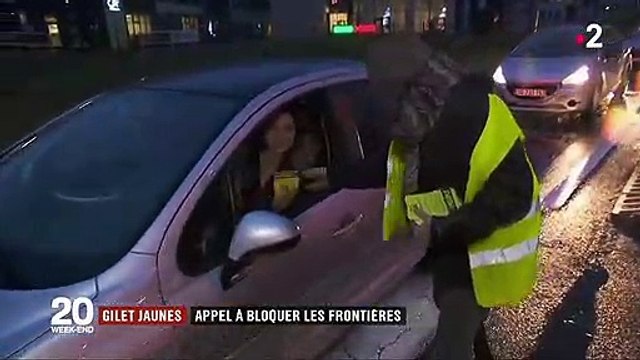 Gilets jaunes : un appel à bloquer les frontières