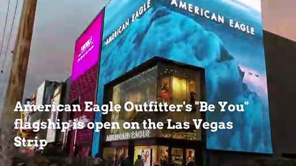 American Eagle flagship on the Las Vegas Strip lets you customize your clothing