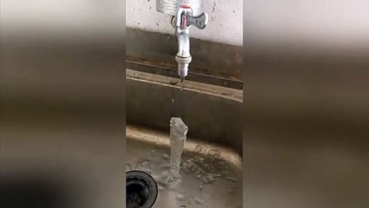 L'eau du robinet est très froide dans le nord de la chine !
