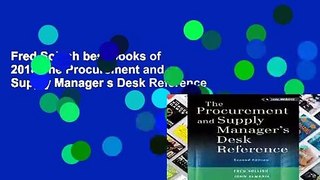 Fred Sollish best books of 2018 The Procurement and Supply Manager s Desk Reference