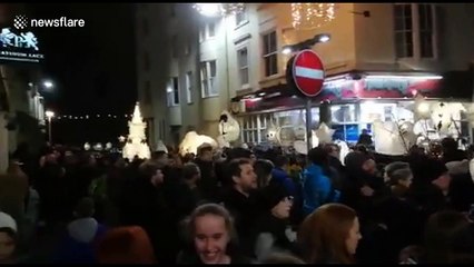 ‘Burning of the Clocks’ marks winter solstice in Brighton