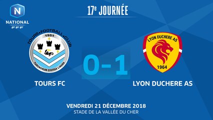 J17 : FC Tours – Lyon Duchère AS (0‐1), le résumé