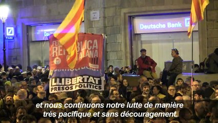 Manifestation des Catalans pro-indépendance à Barcelone