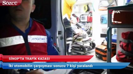 Sinop’ta trafik kazası! 7 Yaralı
