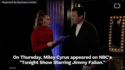 Miley Cyrus Performed A Revised Version Of 'Santa Baby'