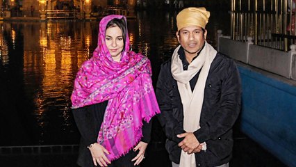 Sachin Tendulkar and wife offer prayers at Golden Temple |वनइंडिया हिंदी