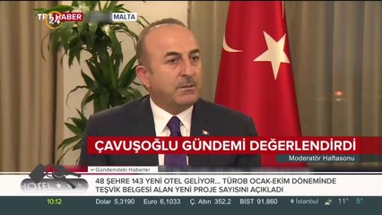 Çavuşoğlu gündemi değerlendirdi