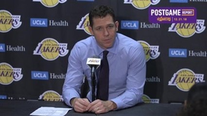 Lakers Post Game Luke Walton (12/21/18)