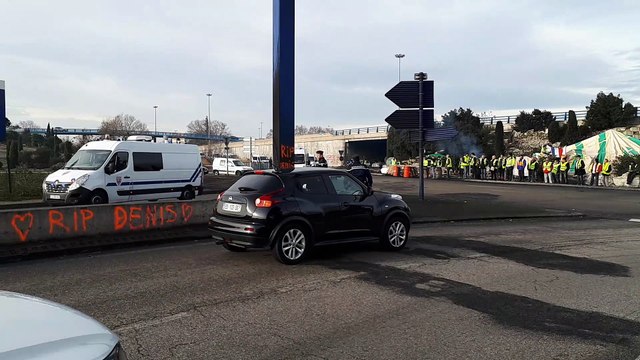 Gilets jaunes à Avignon Nord