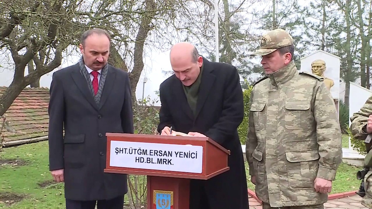 İçişleri Bakanı Soylu'dan hudut birliklerine ziyaret - EDİRNE
